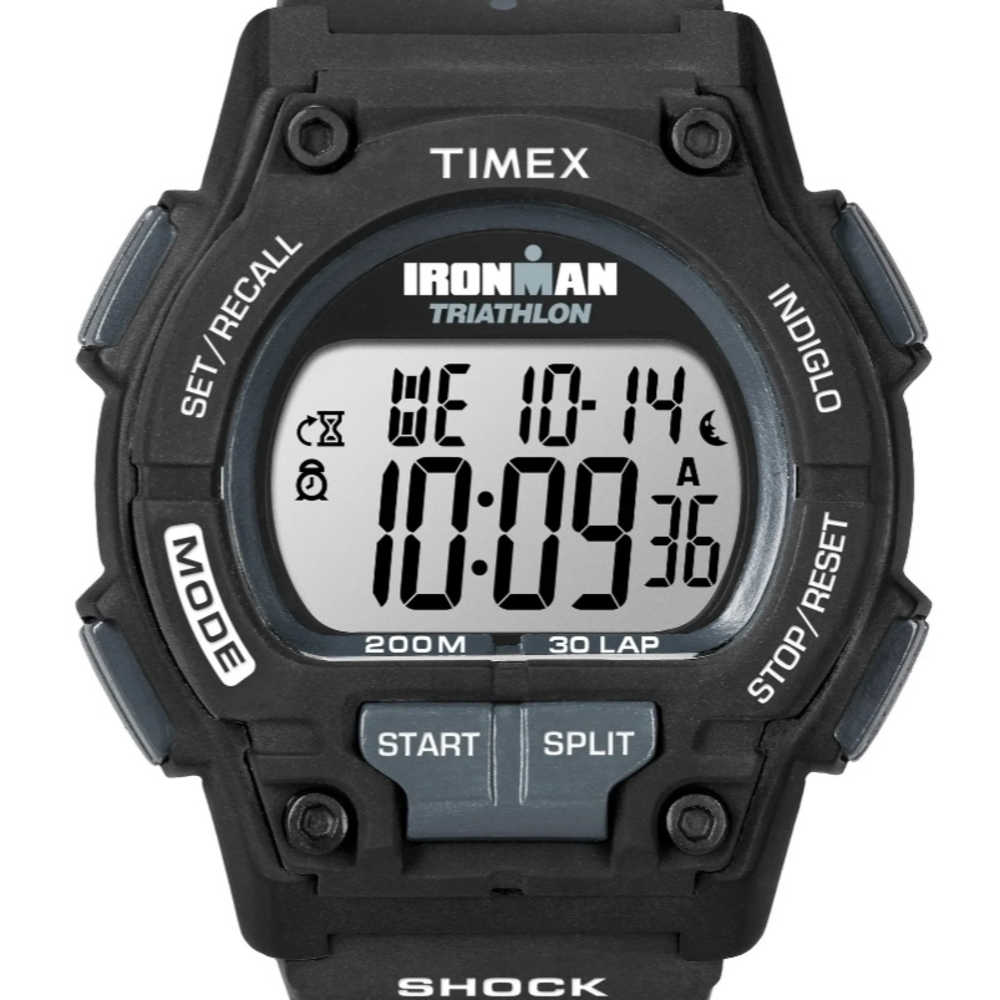 Timex Ironman Triathlon ENDURE SHOCK Digital Watch,Black/Gray, T5K196, NEW!!!